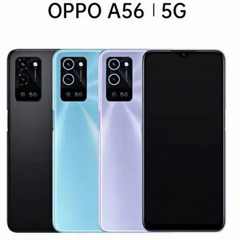 Smartphone OPPO A56 5G Baterai Besar 5000mAh Kamera Ganda 13MP ROM 128GB + MicroSD Dapat Diperluas Android 11 ColorOS Smartphone