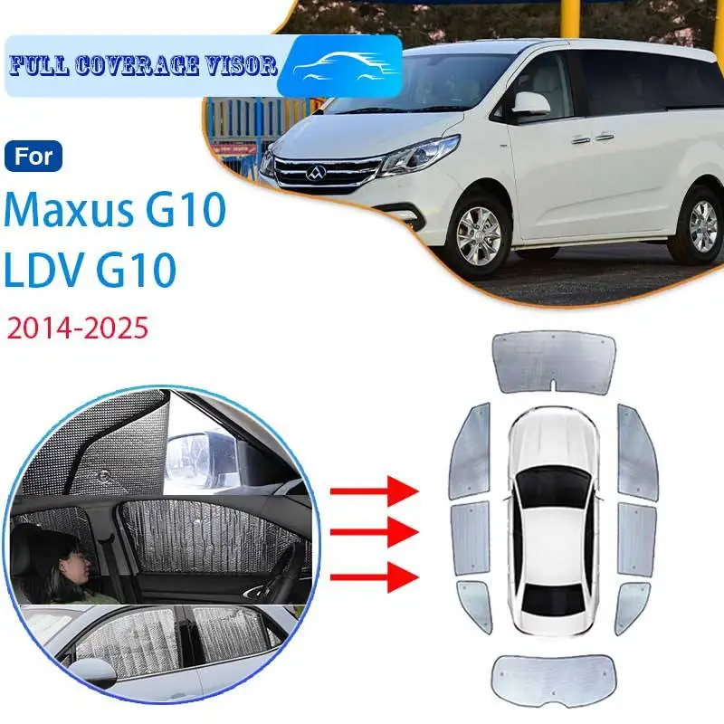 

For Maxus G10 LDV G10 2014~2025 2020 2021 2022 2023 2024 Car Full 8x Coverage Sun Visor Sun Protection Windshiel Car Side Window