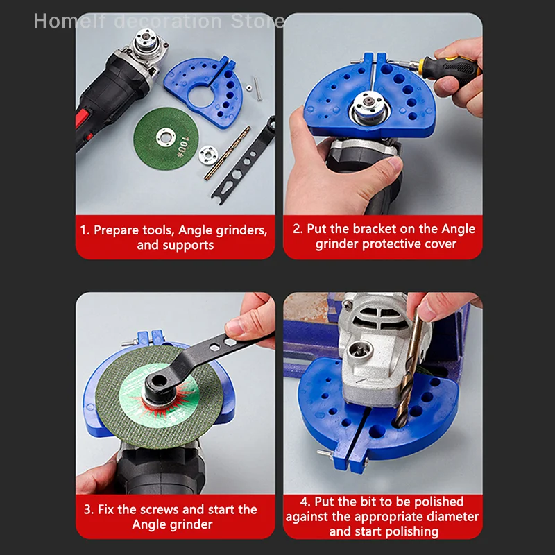 Multi Functional Grinding Drill Bit Multi-specification Drill Sharpener Grinding Angle Grinding Tools Applicable Angle Grinder