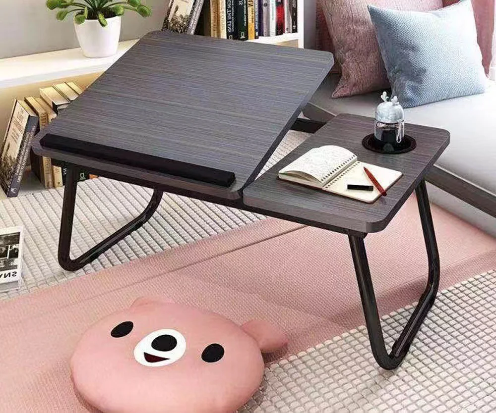 Portable NEW Folding Laptop Table Computer Desk Bed Table Sofa Small Desk With Cup Holder Study Table Notebook Table muebles