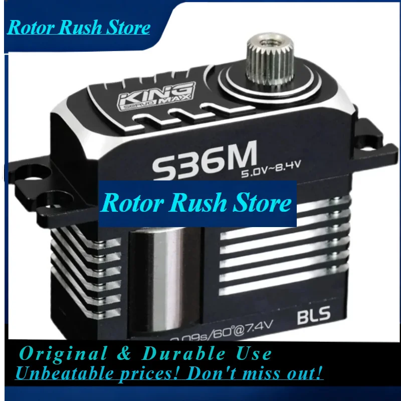 RoRuS1pcs For S36M 52g 36kg.com 7.4V Steel Toothed Metal Shell High-voltage Digital Helicopter Brushless Medium-sized Servo Moto