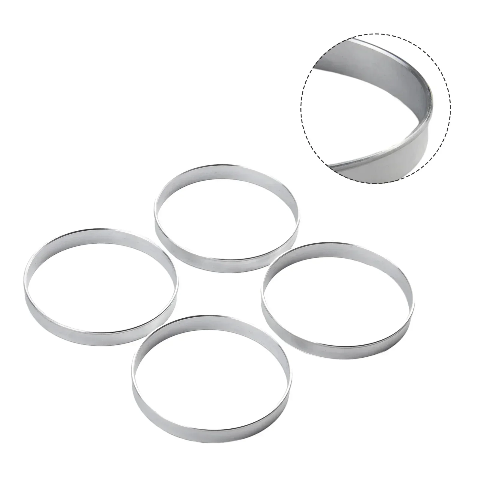 Para BMW aluminio 4 unids/set anillo de cubo de rueda Exterior de coche 72 6mm de diámetro interior a 74 1mm de diámetro exterior colocación