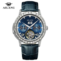 AILANG Men Mechanical Watch Fashion Luxury Sport Calendar Tourbillon Watch Male Waterproof Automatic Man Business Luminous Clock