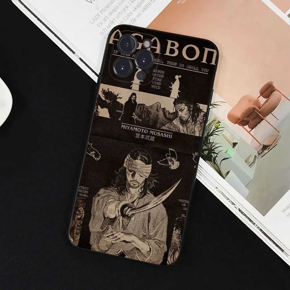 Vagabond Miyamoto Phone Case for iPhone 15 8 7 6 6S Plus X SE 2020 XR XS 14 11 12 13 Mini Pro Max Mobile Case