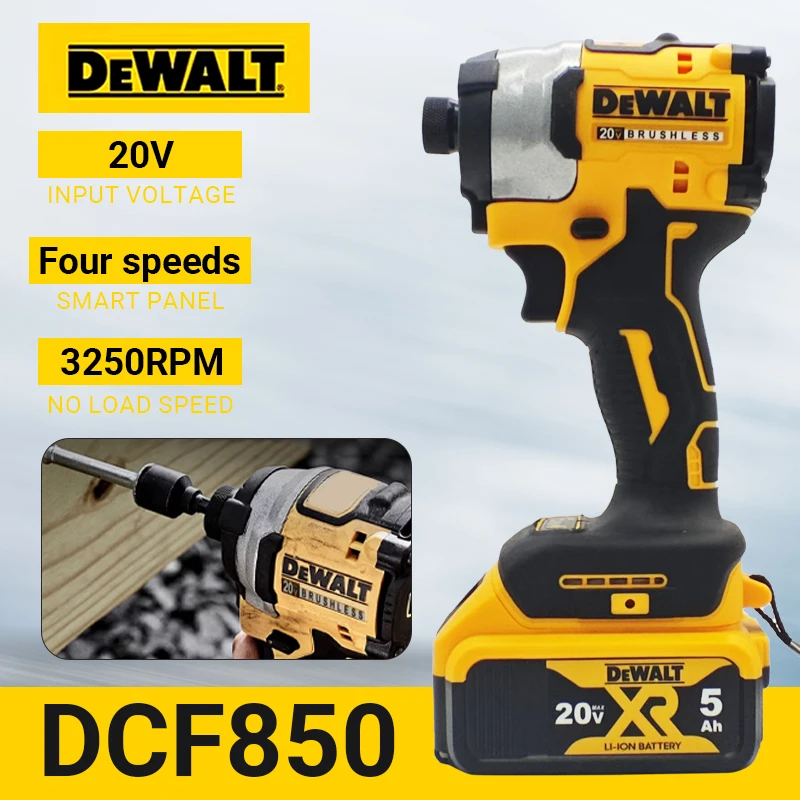

Dewalt DCF850 Cordless Screwdriver 3250RPM 205N·m Brushless Lithium Impact Driver Impact Drill Dewalt 20V Battery
