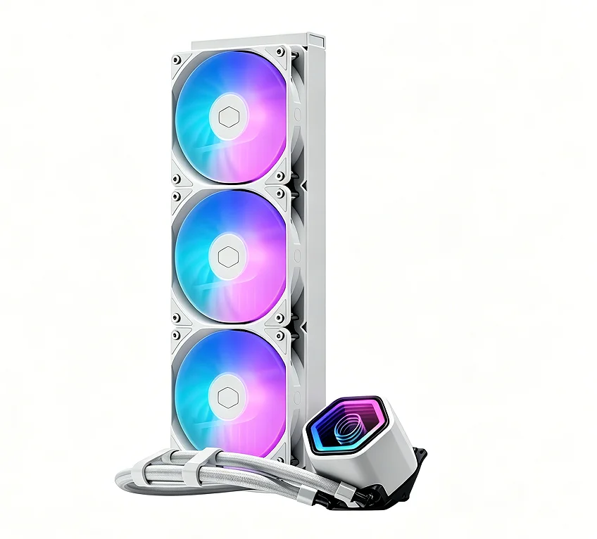 Enfriador Líquido Cooler Master Liquid B360 Core White de 360 mm, Sistema AIO de Circuito Cerrado, ARGB, para Juegos, Ventilador de Refrigeración, Gran Venta