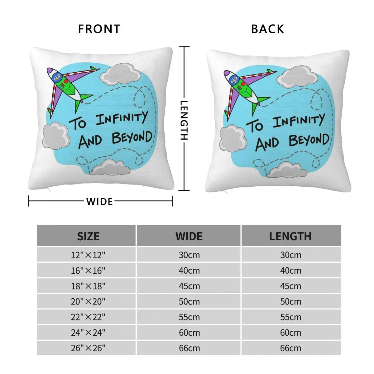 To Infinity And Beyond Song Pillowcase Polyester Linen Velvet Pattern Zip Decor Sofa Seater Cushion Cover