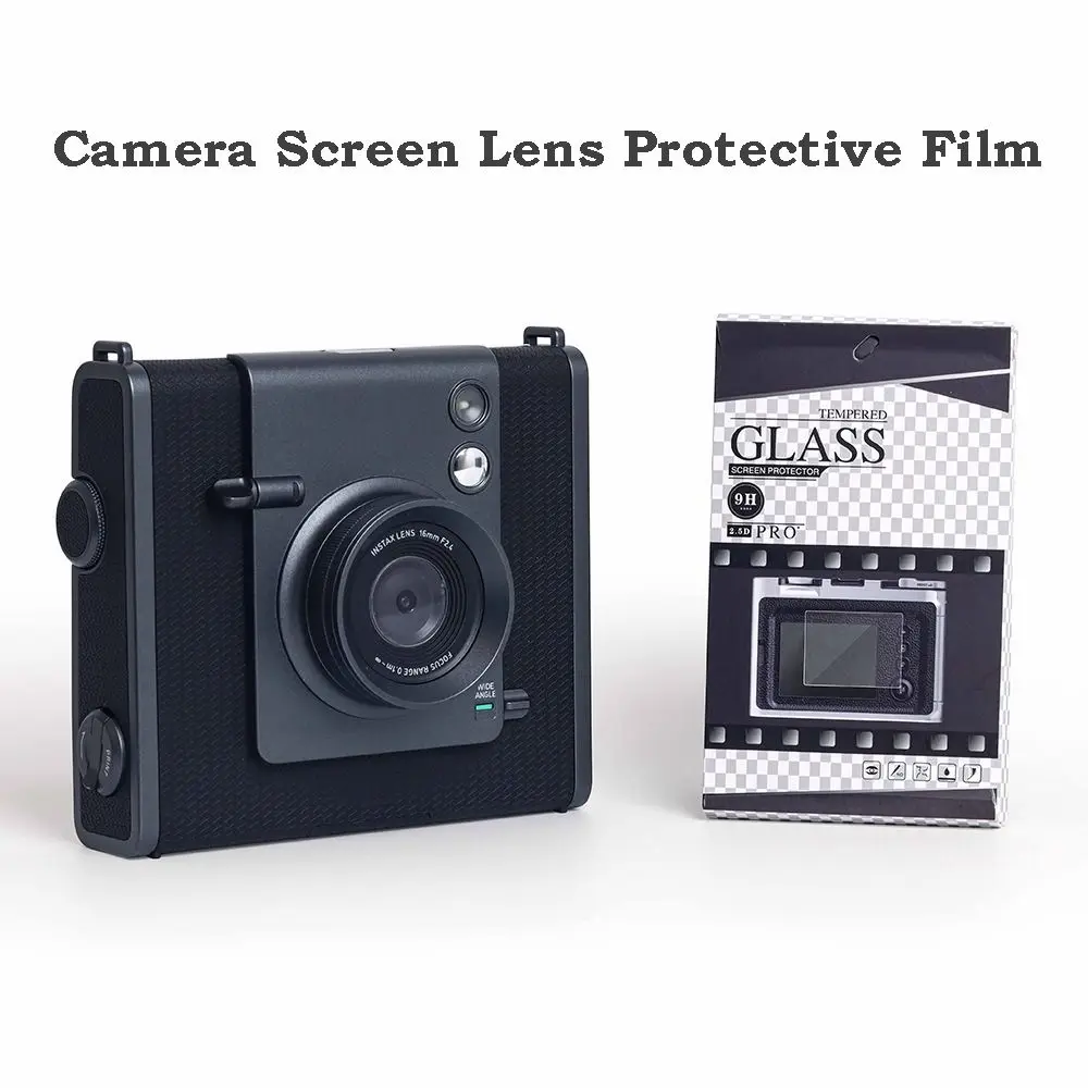 Anti-kras Instant Camera Screen Protector Anti-vingerafdruk 9H hardheid Lensbeschermfolie voor Fujifilm Instax WIDE EVO
