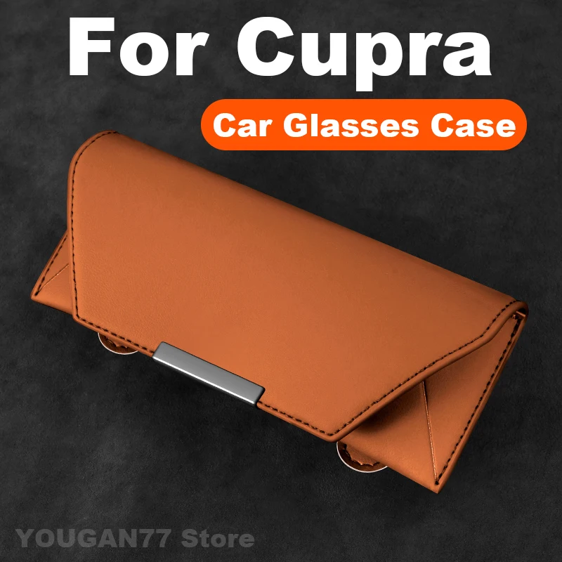 حافظة نظارات سيارة عالمية لـ Cupra Leon Formentor PHEV Tavascan Terramar Ibiza Ateca Born 2025 ملحقات إطار نظارات السيارة