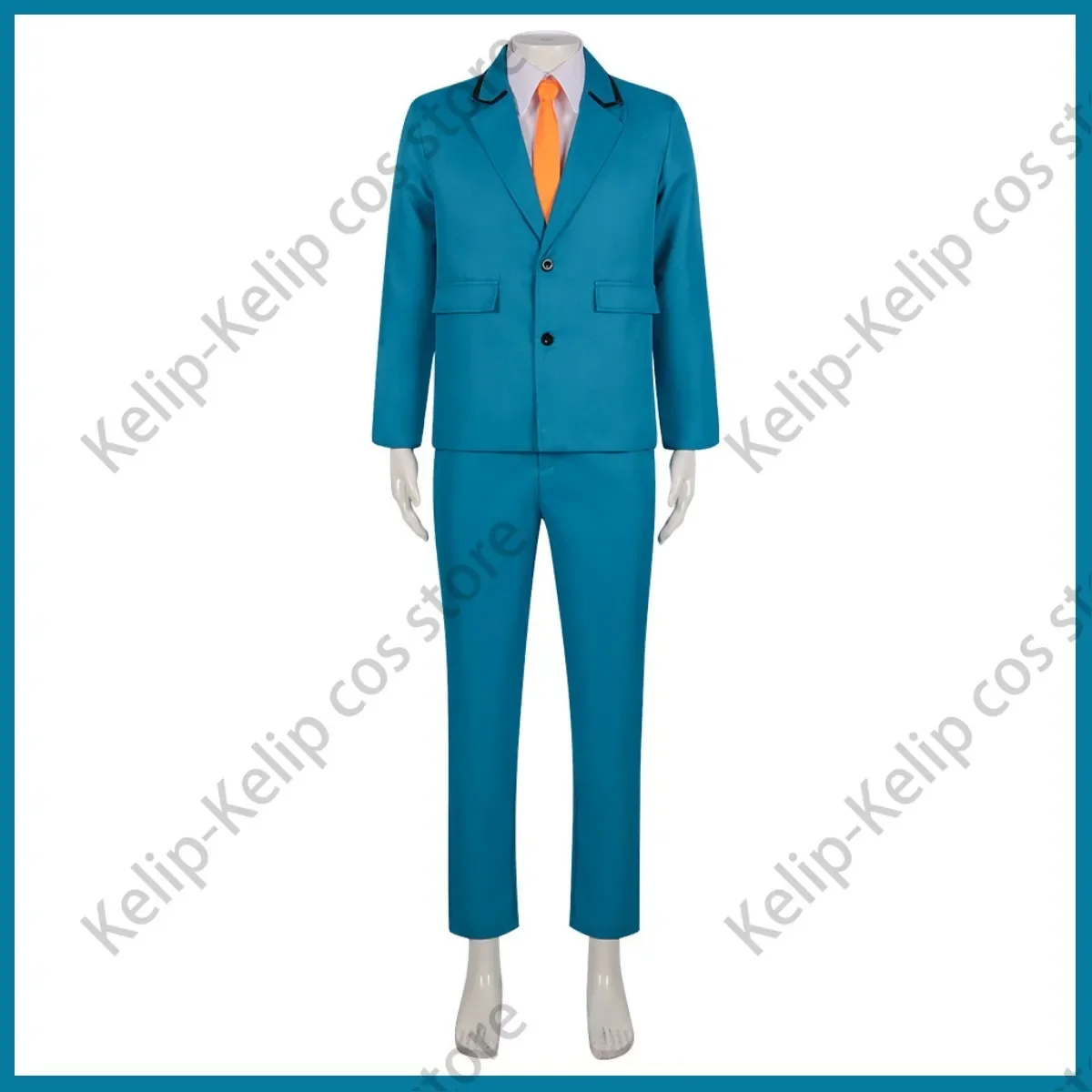 Costume de Cosplay de l'Animé Boukyaku Battery Kiyomine Haruka, Uniforme Japonais Bleu de Campus JK, Chemise et Manteau Imbibés de Campus pour Homme Adulte