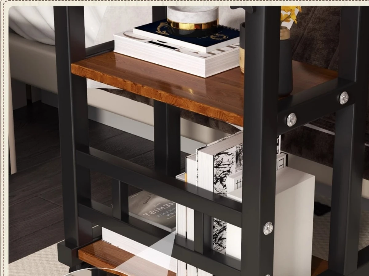Space Saving Mobile Laptop Desk Foldable Side Table for Small Bedroom Dorm Study Work