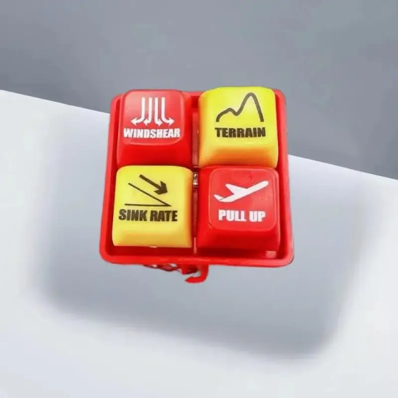 1/2Pcs Stress Reliever Keychain Simulator with EGPWS Warning Sound for Pilots Boeing 737