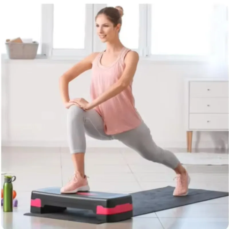 Adjustable Pedal Stepper Home Fitness Rhythm Yoga Aerobic Exercise Private Teaching Step Platforms PP Material 45cm/68cm