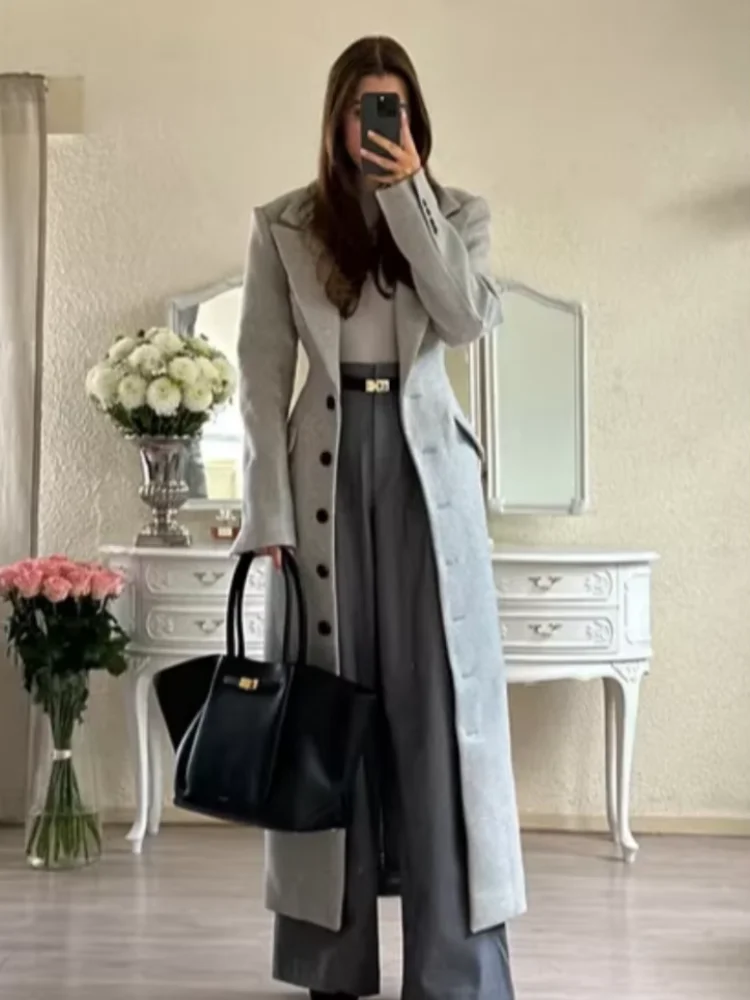 

Elegant Timeless Overcoat Classic Retro Spring Women Coats Autumn Elegant Female Charming Outdoor Stylish Ladies Outerwear