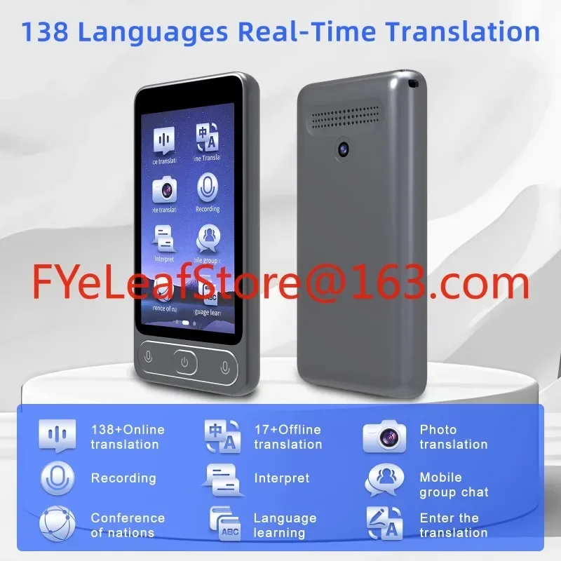 New arrival TR10 audio 3.97 inch english  translator 138 languages offline photo translation AI smart translator device