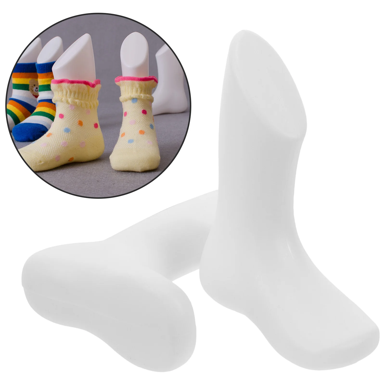 

Baby Foot Mold Plastic Kids Mannequin Toddler for Display Socks Model Sandals Feet Children