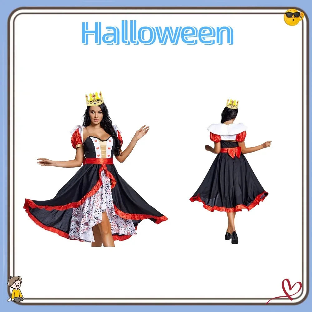 halloween-costume-big-swing-skirt-stage-performance-costume-poker-print-dress