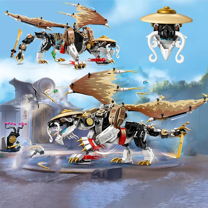 

Compatible Brands Brick Sets Ninja Series Building Blocks Egalt the Master Dragon First Dragon Mecha MOC Toys for Kids Gift