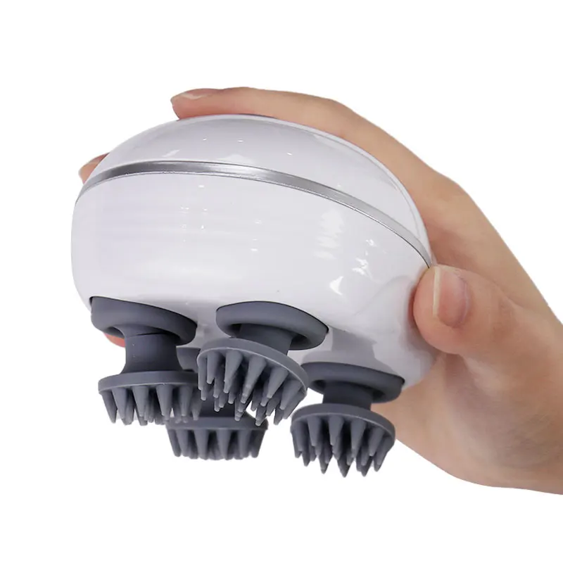 

Infrared Scalp Massager with 4 Kneading Massage Heads Head Body Massager for Hair Growth Stress Relax Red Light Nourishes Hair