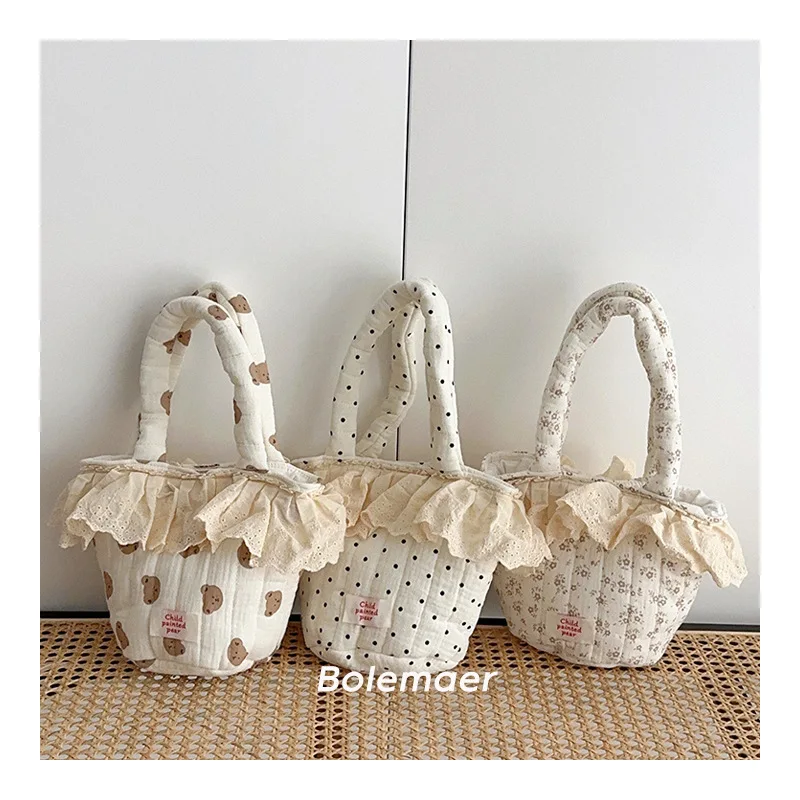 Girls' Bag Autumn Winter Cotton Bag Children's Portable Bag Kids Accessories Mommy Diaper Storage