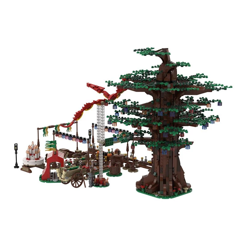 Rings Movie Series Street View Scene Model A Long Expected Party Building Blocks Technology DIY Assembly Bricks Toys Gifts