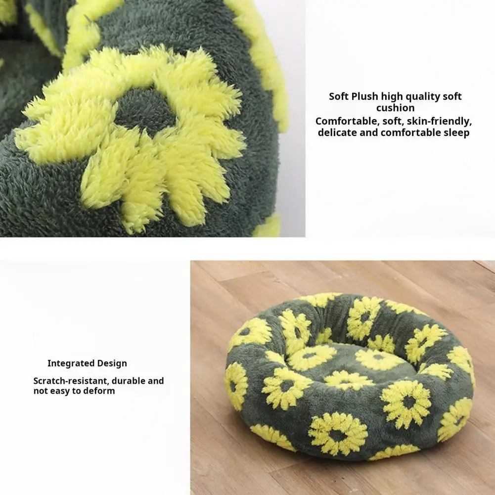 

Space Dog Bed Plush Round Donut Cat Nest Dog Cushion Bed Set Cozy Pet Bed for Small Dogs Cats Anti-slip for Cats for Small