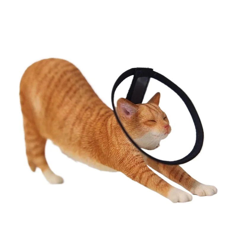 

Stretching cat, cute creative pet cat model car ornament figure gift