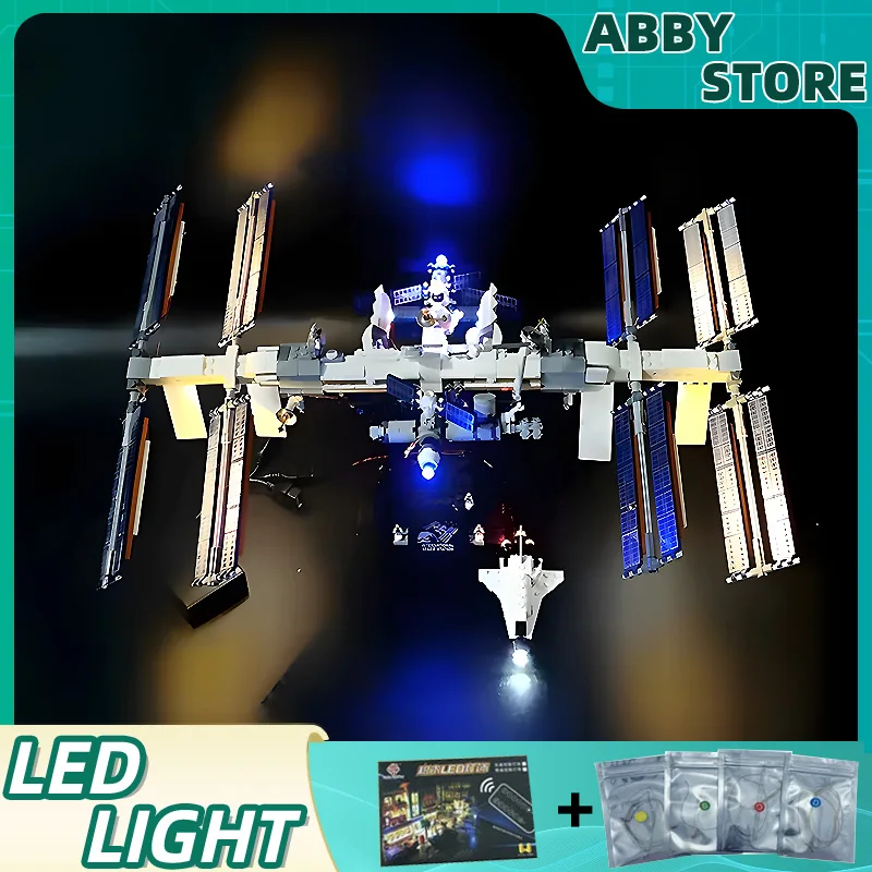 Kit de luz LED DIY para estación espacial internacional de la serie LEGO 21321 Ideas (solo luz LED, sin modelo de bloques)