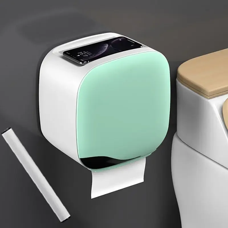 Waterproof Luxury Toilet Paper Holder Waterproof Tissue Storage Box Toilet Roll Organizer Paper Dispenser Bathroom Accessories