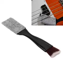 Musical Instrument Cleaning Brush Double End Guitar Cleaning Brush Dust Brush for Guitar Care String Fretboard Maintenance