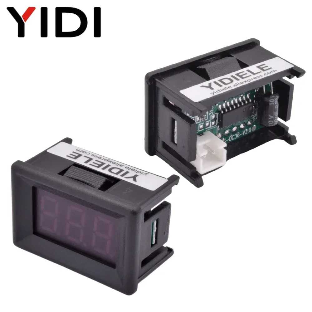 Imagem -02 - Mini Led Digital Display Voltímetro Detector de Tensão do Carro Tester Reading Calibrar 036 Polegadas 2330v dc 0100v Pcs 10 Pcs