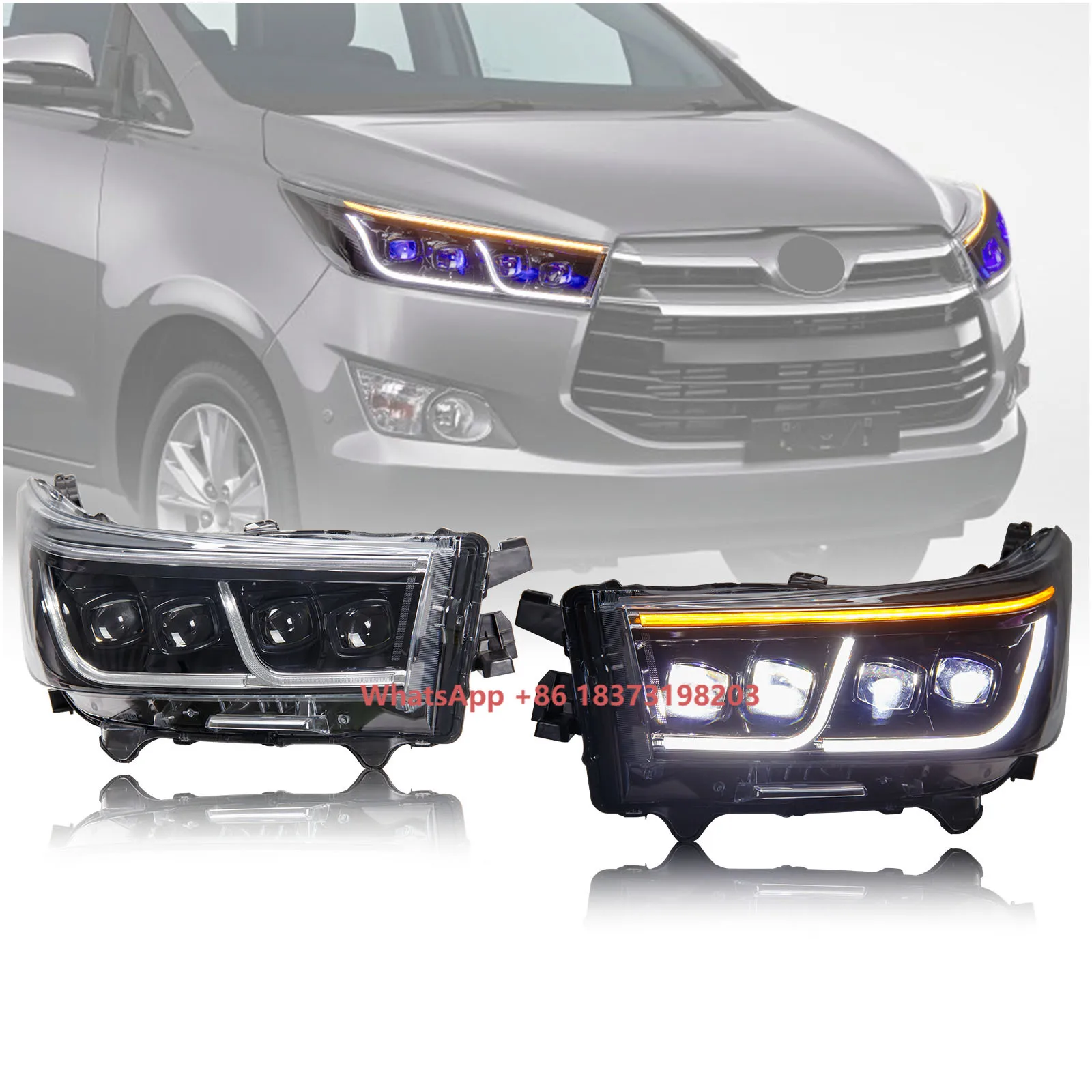 

High Quality LED Head Lamp for Toyota Innova Crysta Headlight for Innova 2016-2024