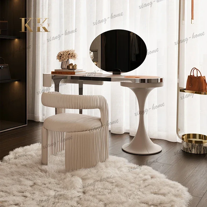 FG Organizer Luxury Vanity Table Dressing Table Modern Nail Dressing Table Comfortable Beauty Penteadeira Postmodern Furniture