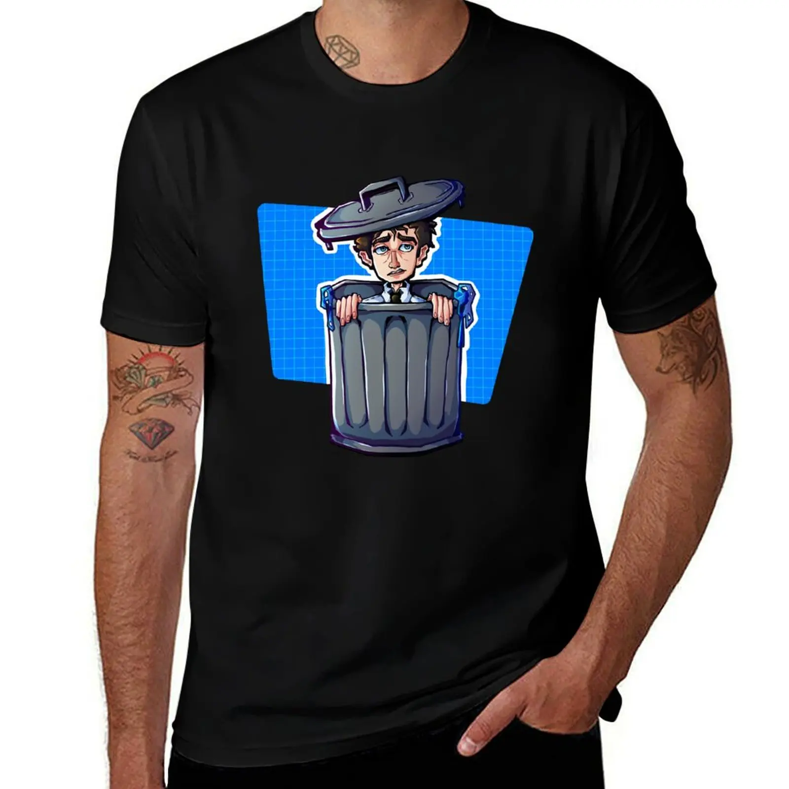 Paul in a trash can - TGWDLM - Starkid T-Shirt shirts graphic tee graphic tee shirt anime tshirt anime stuff mens fashion