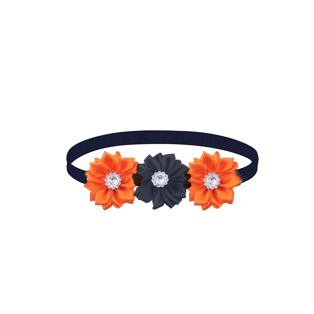 30/50 Stück Halloween-Blumen-Hundeschleifen, handgefertigte Welpenhalsketten, verstellbare Hundeschleifen und Halsbänder, modische Haustierprodukte für Hunde – Detail 9