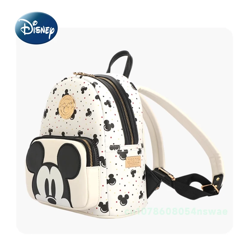 Disney Mickey New Mini Backpack Luxury Brand Original Fashion Women's Backpack Cartoon Cute 3D Casual Backpack High Quality