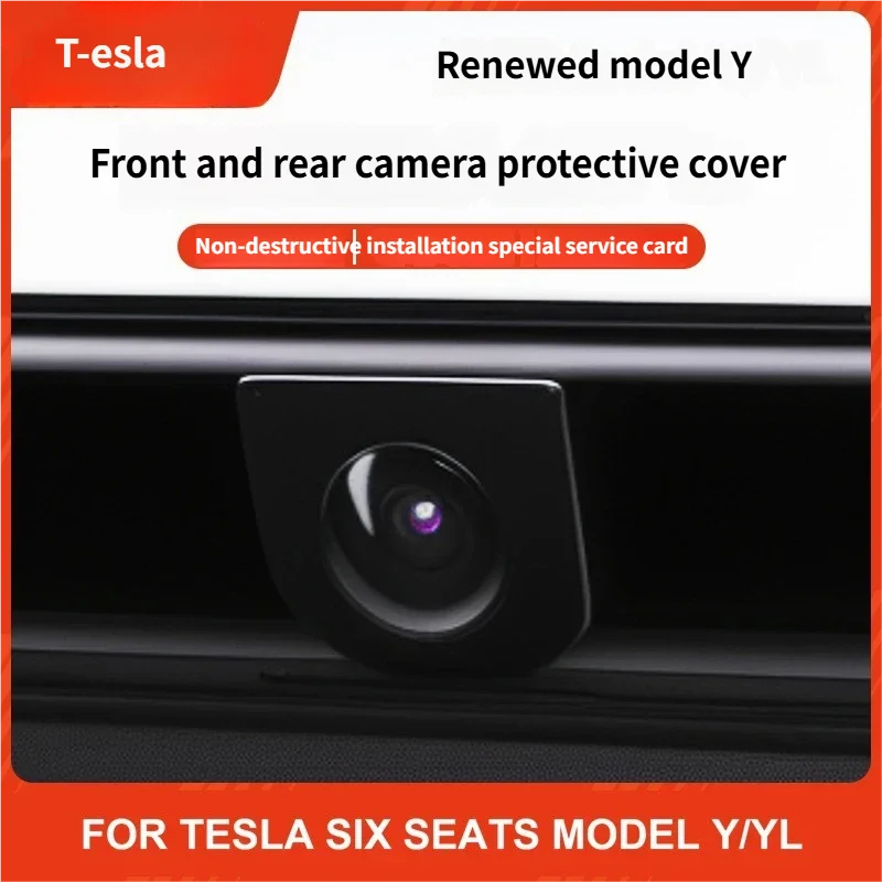 Original Fit Front Camera Protector Shield Tempered Glass Rainproof Cover for T-esla Model Y Juniper 2025 Model 3 Highland 2026