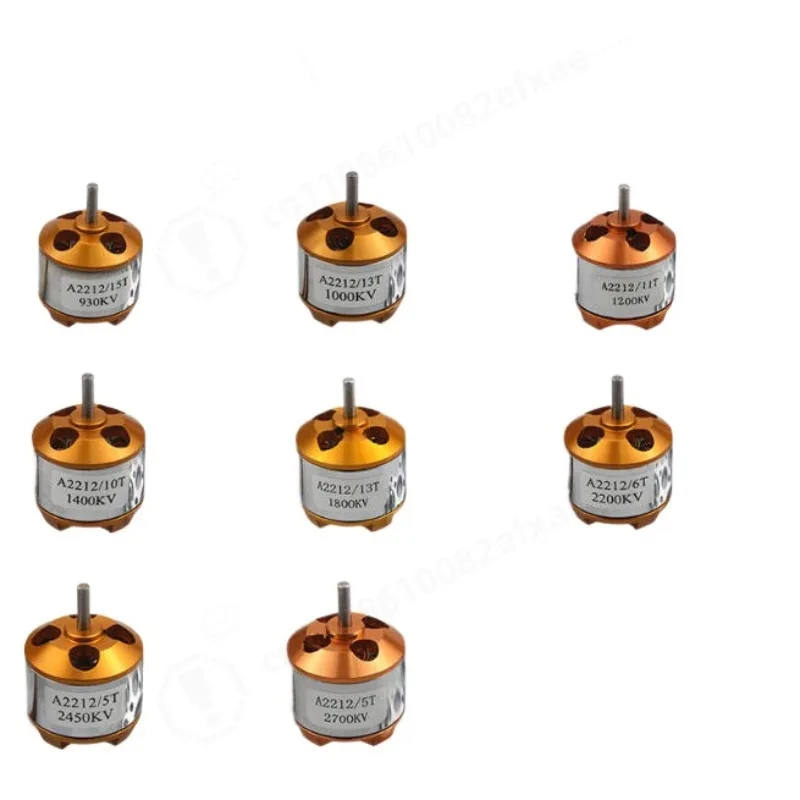 RC 2212 Outrunner Brushless Motor KV930 KV1000 KV1400 KV2200 KV2450, Brushless Motor for DIY Aircraft Drone Plane