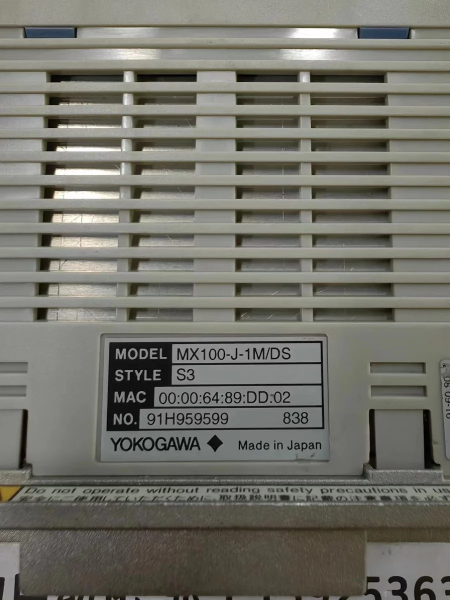 YOKOGAWA Yokogawa Module MX100-J-1M/DS S3 Original Spot Negotiation