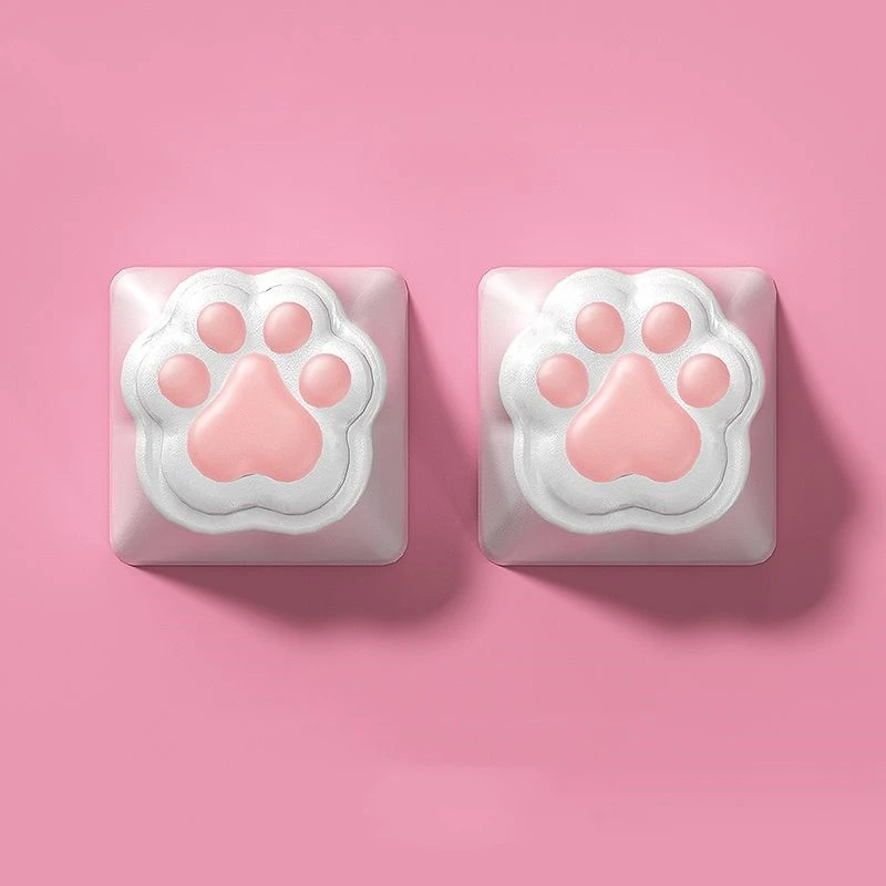 ZIFRIEND-Capuchons de touches patte de chat mignons pour clavier mécanique, aucun interrupteur MX, bricolage personnalisé, capuchons de touches en