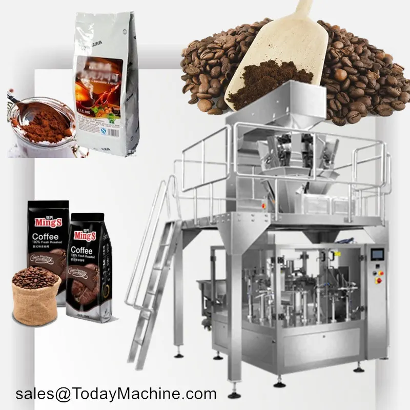 Multi-Function Full Automatic Candy Banana Chips Snack Grain Cat Food Premade Bag Zip Lock Bag Packaging Machine