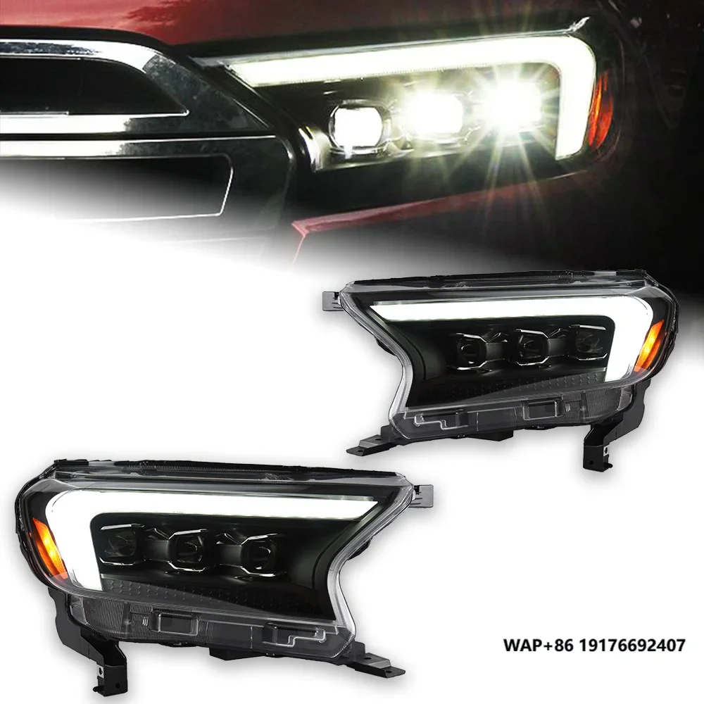 AKD Car Styling Head Lamp for ’Ford Ranger Led Headlight Projector Lens 2016-2021 Front Lights Signal Automotive Accessories