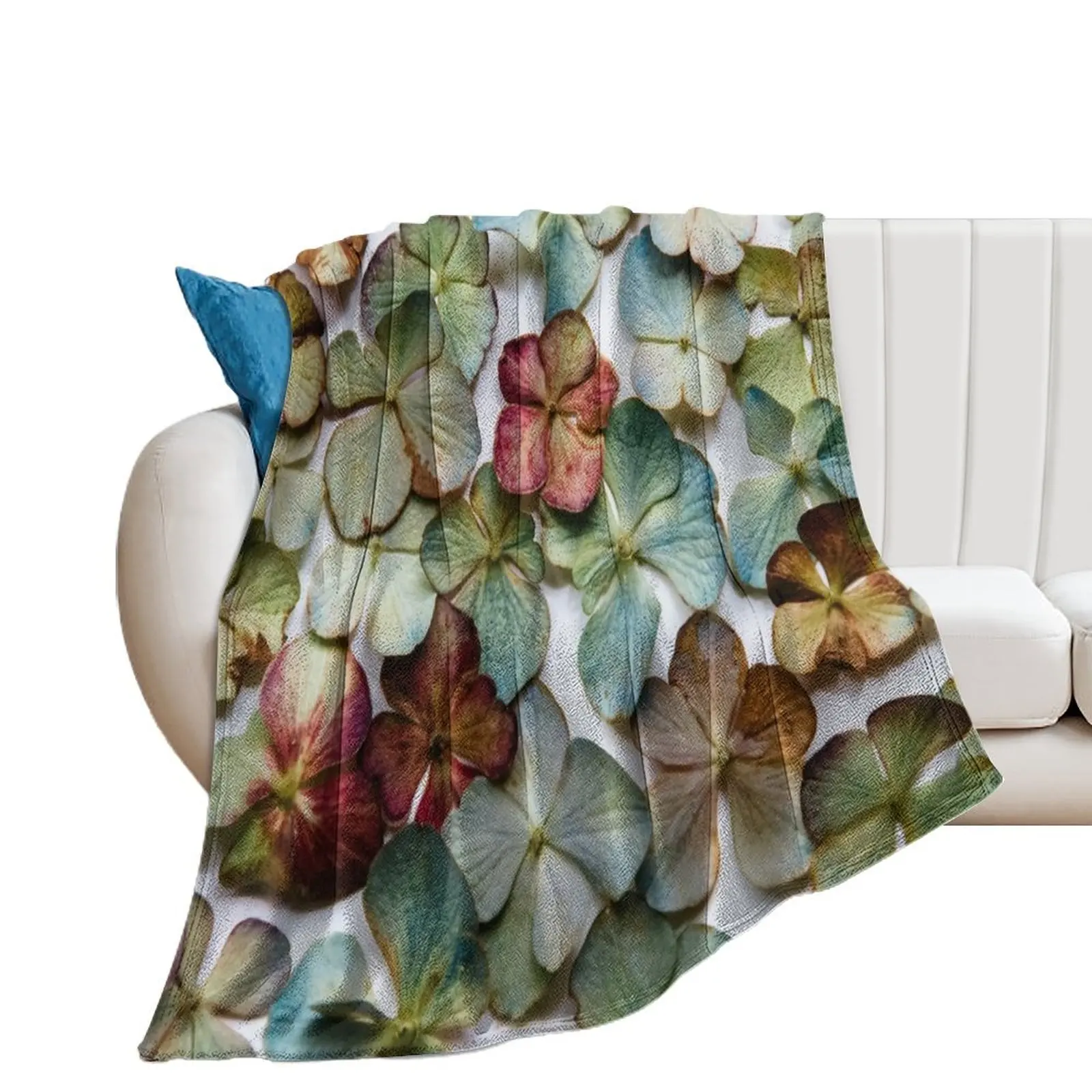 

Hydrangea Petals no. 2 Throw Blanket Sofa Weighted christmas gifts Thins Blankets