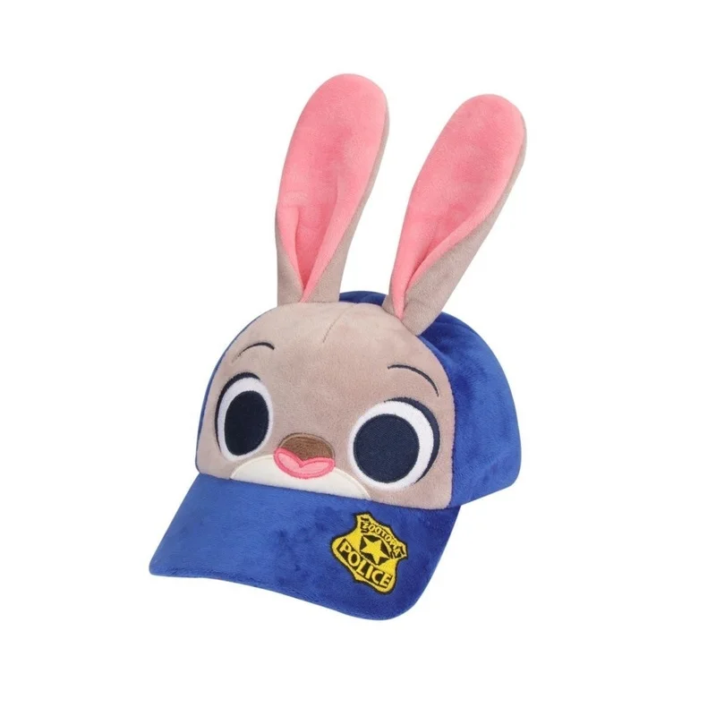 Casquette de baseball en peluche Zootopia Judy Nick, dessin animé mignon, polyvalent, chaud, coupe-vent, extérieur, décontracté, mode Fans, cadeau Surprise