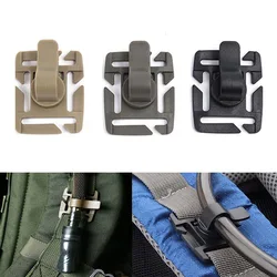 3Pcs Tactical Hydration Water Tube Clips 360° Rotation Plastic Drinking Straw Trap Hose Clamp MOLLE Webbing Management Tools