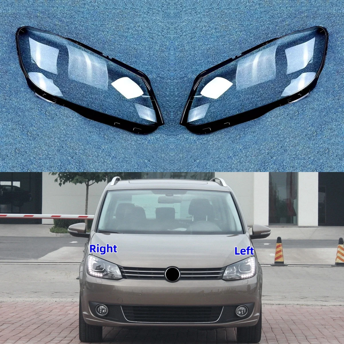 

Для Volkswagen VW Touran 2011 2012 2013 2014 2015 автомобильные фары стеклянная линза крышка фары абажур авто свет в виде ракушки