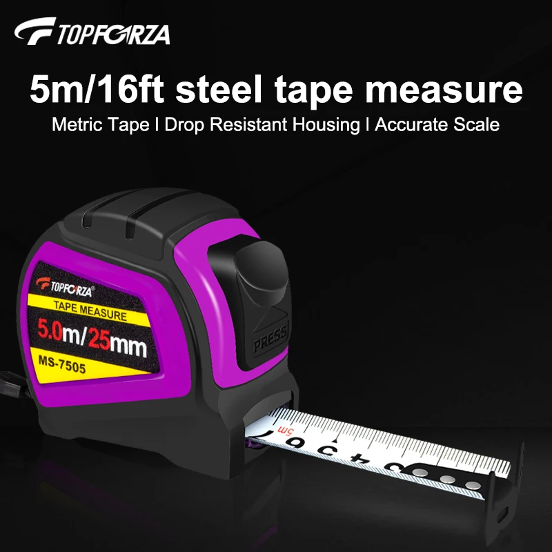

Tape Measure Construction Tools Retractable Ruler Self-Locking Measuring Tape Steel Metric Tape Double Side Steel Tape Measure