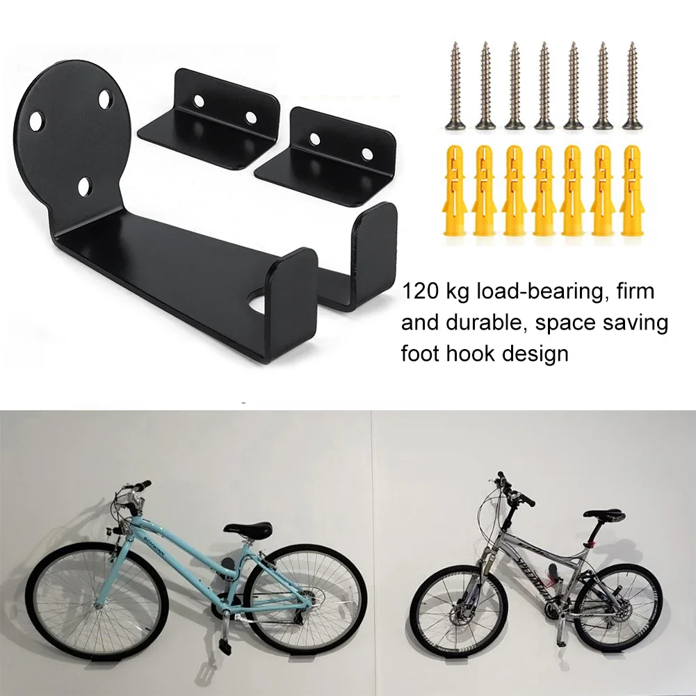 Iron Bike Holder Mount Stand Hook Bicycle Pedal Wall Mounted Storage Display Hanger MTB Bike Wall Mount Rack Cycling Accessories