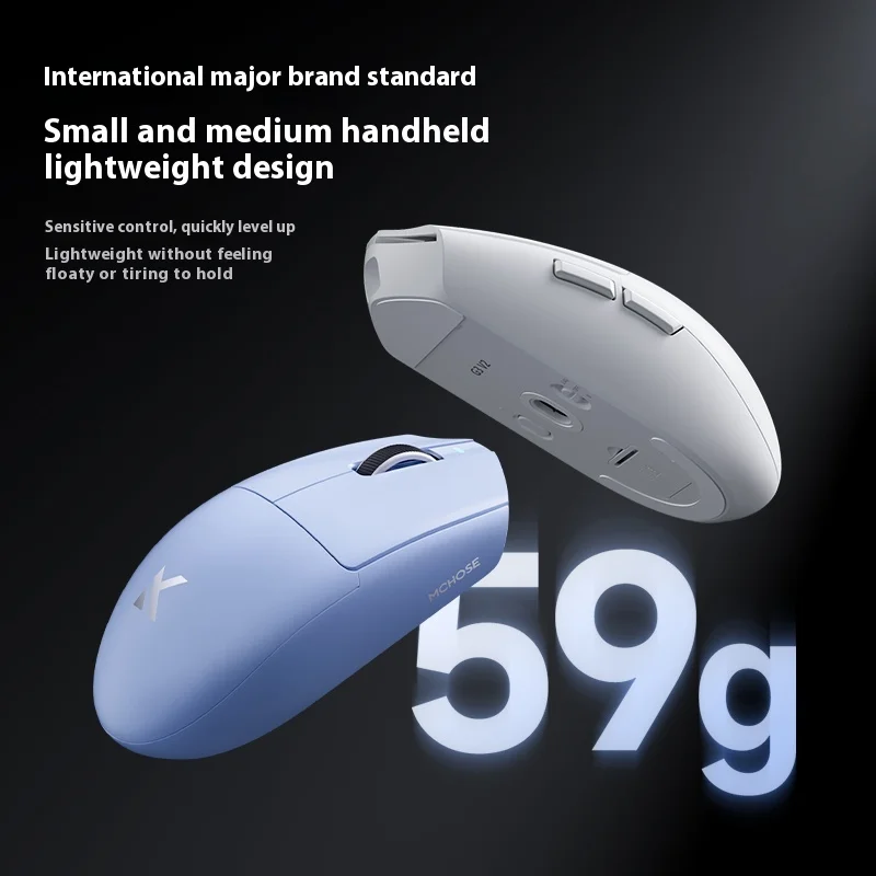 Mchoose g3 v2 pro mouse sem fio 3 modo longa resistência baixa latência ergonomia leve m hub drive personalizado mouse para jogos de escritório
