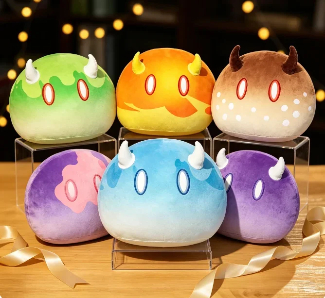 

New creative Genshin Impact slime pillow, cushion, game accessory, mochi doll, anime pillow gift